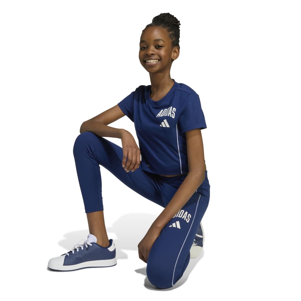 Adidas Blusa JM3855 INF JG GL COL Dark BlueWhite Poliester -5-